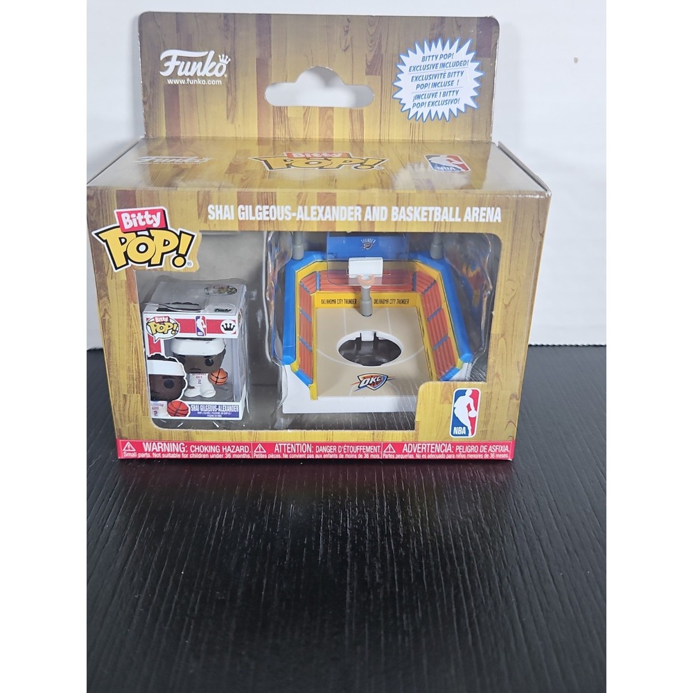 Funko Bitty Pop! 🏀 NBA OKC Thunder Shai Gilgeous-Alexander & Basketball Arena